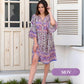 🌸Rochie Midi cu Mâneci Evazate și Decolteu în V