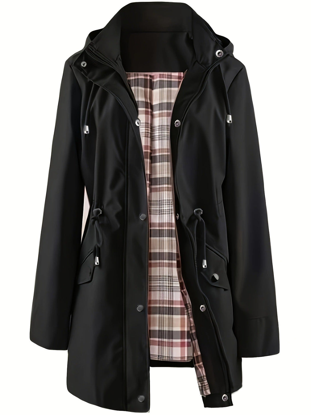 🔧Adjustable Details, Comfort & Practicality🧥 Women's Adjustable Windproof Jacket – Cinched Waist, Elastic Cuffs & Hidden Pockets | Perfect for Daily Commute, Travel & Outdoors, Snug & Free ✨