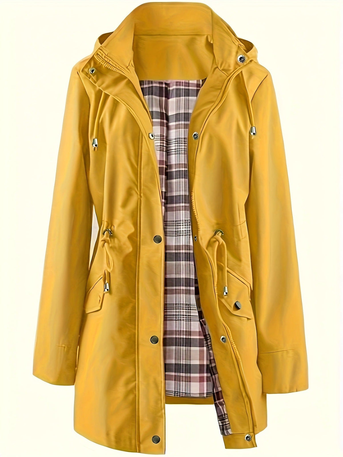 🔧Adjustable Details, Comfort & Practicality🧥 Women's Adjustable Windproof Jacket – Cinched Waist, Elastic Cuffs & Hidden Pockets | Perfect for Daily Commute, Travel & Outdoors, Snug & Free ✨