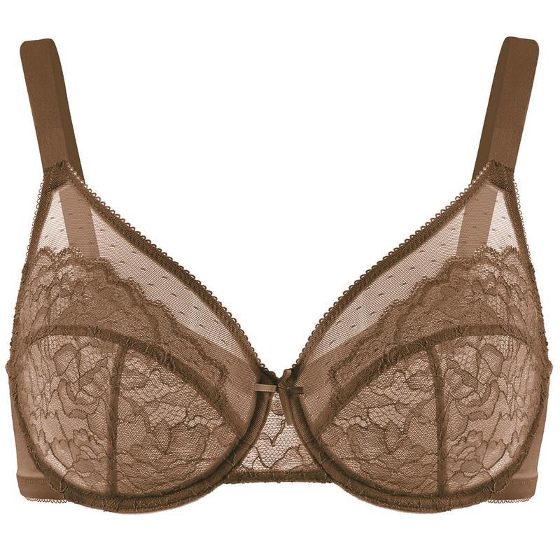 🖤Minimiser Effect, Full Cup Support👙 Mermaid Scales Lace Bra – Wide Side Bands & Adjustable Straps | Perfect for Full-Busted Women, Smooths Side Bulges ✨