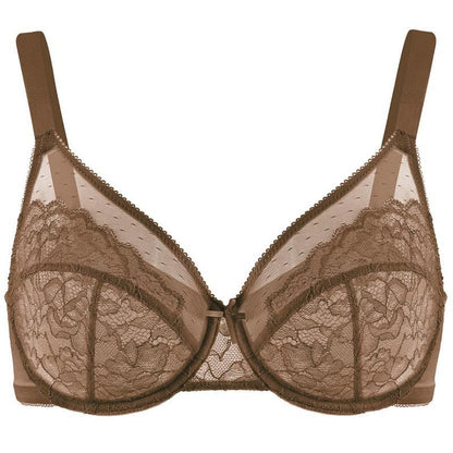 🖤Minimiser Effect, Full Cup Support👙 Mermaid Scales Lace Bra – Wide Side Bands & Adjustable Straps | Perfect for Full-Busted Women, Smooths Side Bulges ✨