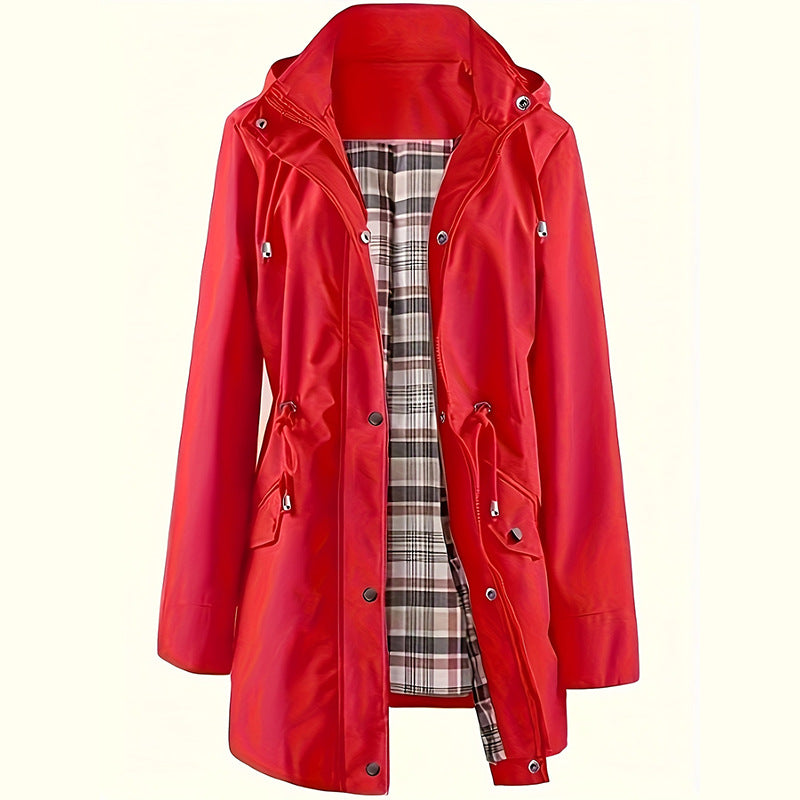 🔧Adjustable Details, Comfort & Practicality🧥 Women's Adjustable Windproof Jacket – Cinched Waist, Elastic Cuffs & Hidden Pockets | Perfect for Daily Commute, Travel & Outdoors, Snug & Free ✨
