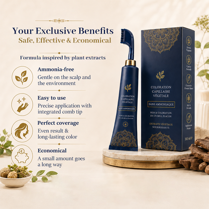 🛡️Ammonia-Free & Gentle, Plant-Based💇 Comb-In Hair Color – Sensitive Scalp Friendly | Perfect for Those Sensitive to Ammonia, Safe At-Home Coloring ✨