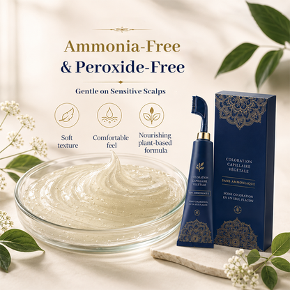 🛡️Ammonia-Free & Gentle, Plant-Based💇 Comb-In Hair Color – Sensitive Scalp Friendly | Perfect for Those Sensitive to Ammonia, Safe At-Home Coloring ✨