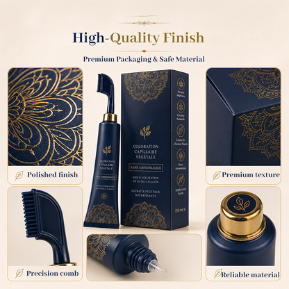 🛡️Ammonia-Free & Gentle, Plant-Based💇 Comb-In Hair Color – Sensitive Scalp Friendly | Perfect for Those Sensitive to Ammonia, Safe At-Home Coloring ✨