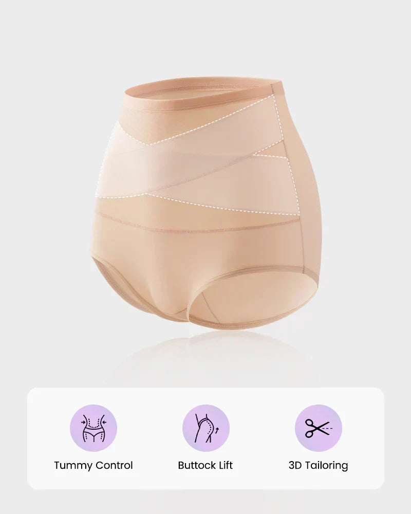 🩺Antibacterial Cotton Gusset, Healthy Care✨ Plus-Size High-Waist Tummy Control Panties – Antibacterial Cotton Gusset & Precise Stitching | Reduces Friction, All-Day Freshness ✨