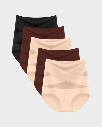 🩺Antibacterial Cotton Gusset, Healthy Care✨ Plus-Size High-Waist Tummy Control Panties – Antibacterial Cotton Gusset & Precise Stitching | Reduces Friction, All-Day Freshness ✨