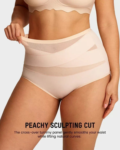 🩺Antibacterial Cotton Gusset, Healthy Care✨ Plus-Size High-Waist Tummy Control Panties – Antibacterial Cotton Gusset & Precise Stitching | Reduces Friction, All-Day Freshness ✨