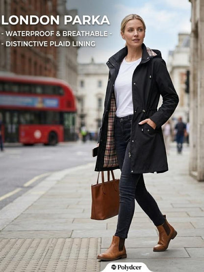 ☔Windproof & Waterproof, Detachable Hood🧥 Women's All-Weather Rain Jacket – Elastic Cuffs & Hidden Pockets | Perfect for Dog Walks, Hiking & Travel, Handles Sudden Showers ✨
