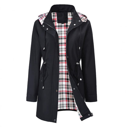 🔧Adjustable Details, Comfort & Practicality🧥 Women's Adjustable Windproof Jacket – Cinched Waist, Elastic Cuffs & Hidden Pockets | Perfect for Daily Commute, Travel & Outdoors, Snug & Free ✨