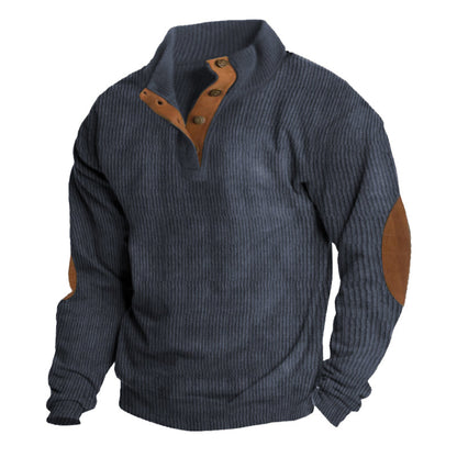 👔Plus-Size Friendly, Smart-Casual👕 Men's Cashmere Blend Long Sleeve Top – M-4XL & Fine Broadcloth