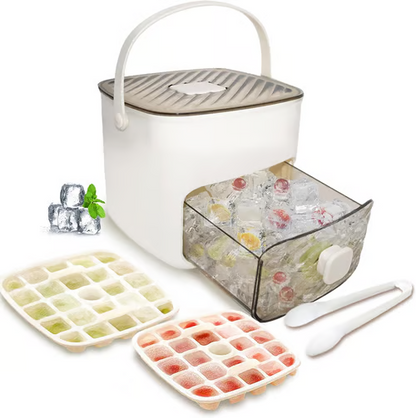 🧊✨ Cuburi de Gheață Portabile – Cu Capac și Cutie Practică, Răcire Instantanee Oriunde V-ați Afla! 🥂🏕️