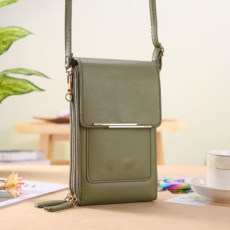 🏆Last Day Promotion：ONLY ￡7.99!!👜📱 Simple and elegant women's touchscreen crossbody phone wallet3