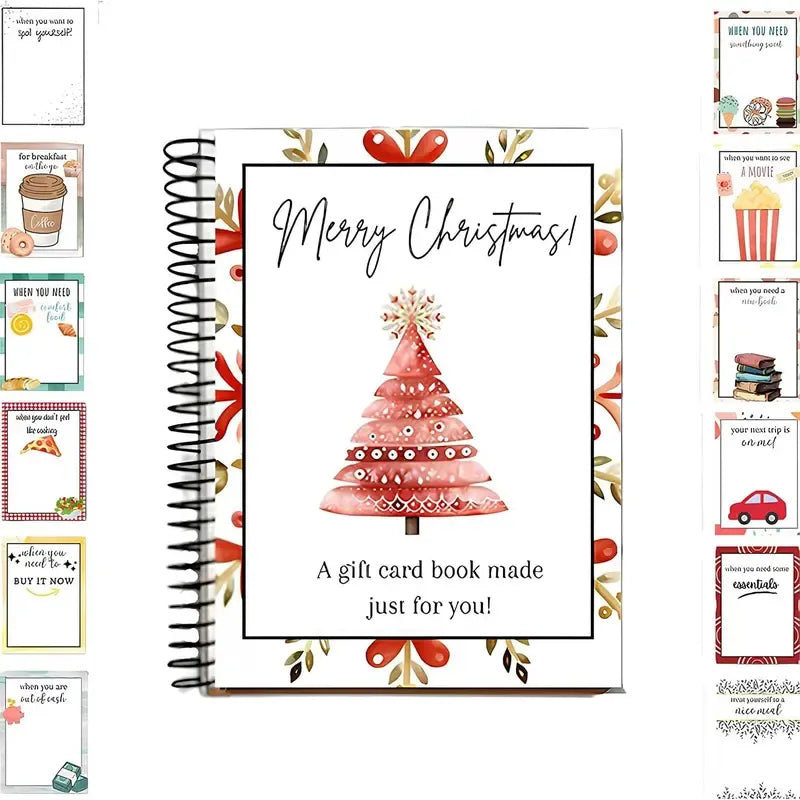 🎄🎁Christmas Sale 70% OFF!🎅DIY Spiral-Bound Christmas Gift Card Album with Surprise Pages👍