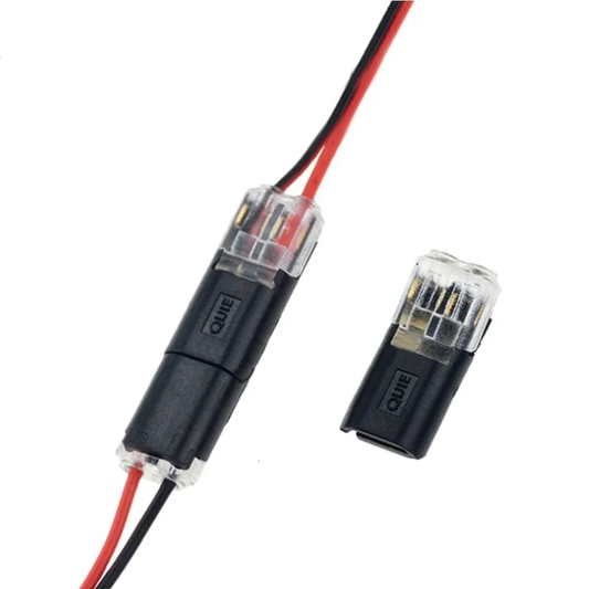 🔌 Conector Dublu cu Cablu, Tip Plug-in și Cataramă de Blocare – Conexiune Sigură și Stabilă pentru Instalațiile Tale! 🛠️
