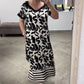 👗 Rochie elegantă imprimată fără bretele cu decolteu în V
