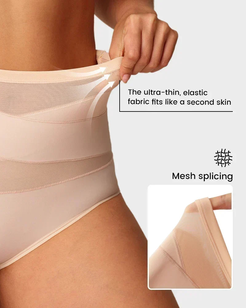 🩺Antibacterial Cotton Gusset, Healthy Care✨ Plus-Size High-Waist Tummy Control Panties – Antibacterial Cotton Gusset & Precise Stitching | Reduces Friction, All-Day Freshness ✨