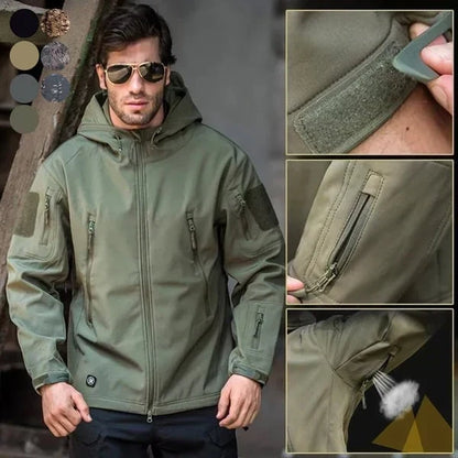 ⏳LAST DAY SALE!!💥 Built for Wind & Rain🌧️Men's Waterproof Insulated Outdoor Jacket