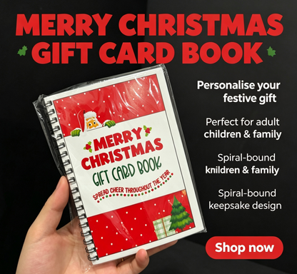 🎄🎁Christmas Sale 70% OFF!🎅DIY Spiral-Bound Christmas Gift Card Album with Surprise Pages👍