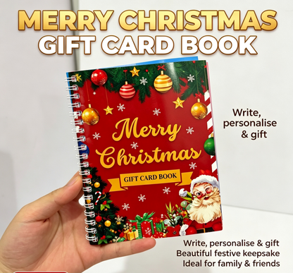 🎄🎁Christmas Sale 70% OFF!🎅DIY Spiral-Bound Christmas Gift Card Album with Surprise Pages👍