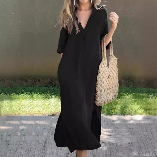 💖 rochie elegantă cu decolteu în V
