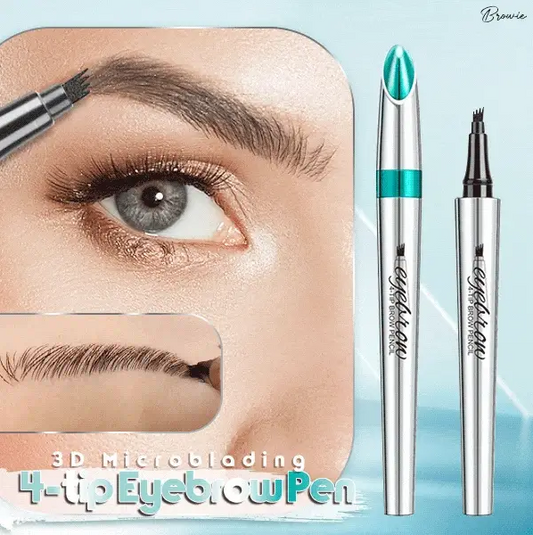 🔥Creion de tatuaj 3D rezistent la apă cu 4 sfaturi de furculiță pentru microblading (💥cumpărați 1, primiți 1 gratuit)