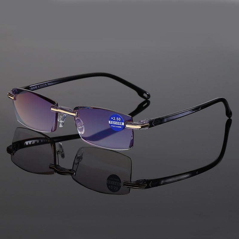 🔄Intelligent Zoom, Near & Far👓 Progressive Multifocal Reading Glasses – Aerospace TR90 & Titanium | Perfect for Reading, Phone & TV, No Need to Remove ✨