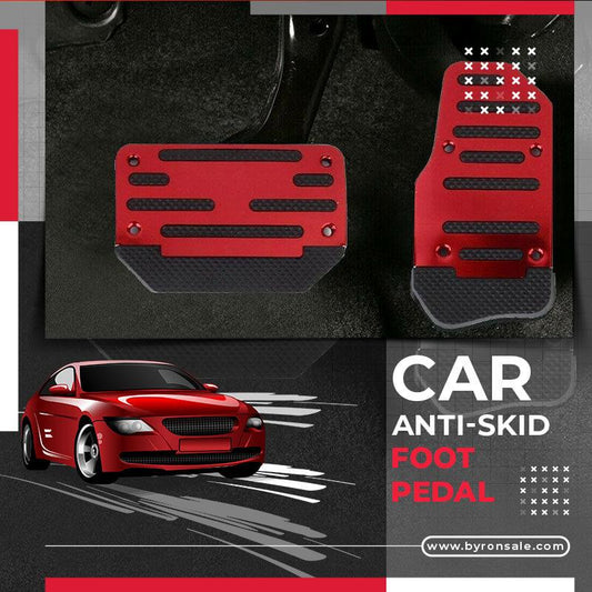 🔧Universal Fit, No Drilling Needed🚗 Car Anti-Skid Foot Pedal – Back Screws & 7-Shaped Clips | Fits Most Cars, Quick Installation Without Modification, Ready to Use ✨