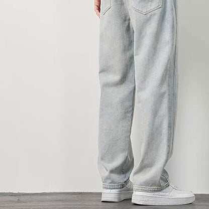 👖Loose Straight, Everyday Versatile🧵 Men's Loose Straight Jeans – Classic Fit | Perfect for Commute, Casual & Weekend Wear, Easy to Style ✨