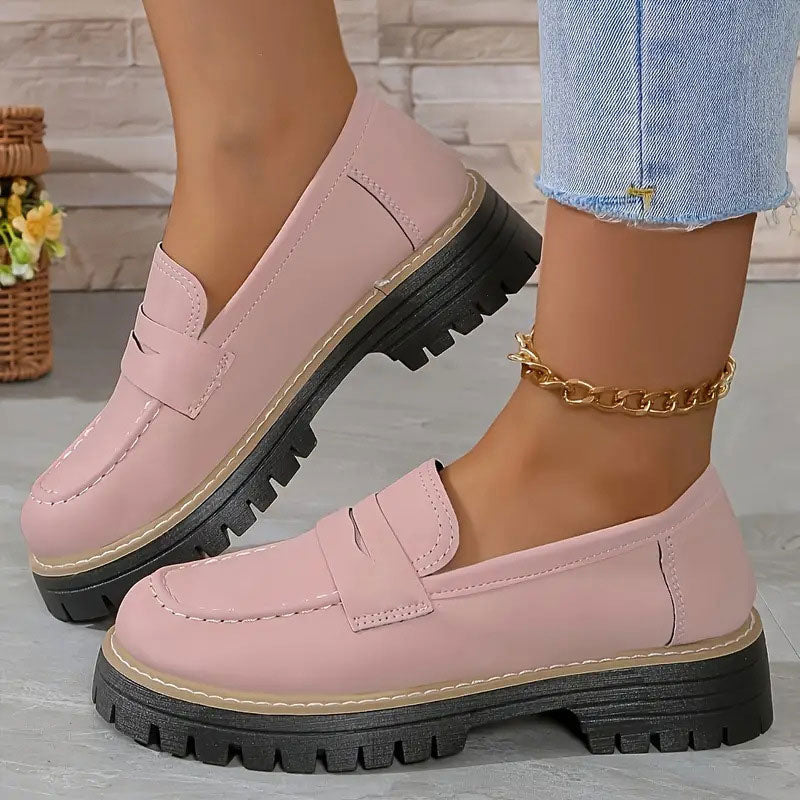 👠Luxury Suede, Thick Cushioned Sole👟 Women's Loafers – 4.5cm Comfort Platform | Relieves Joint Pressure, All-Day Comfort ✨
