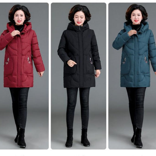 ❄️Winter Specials❄️ Women's Mid-length Hooded Cotton Jacket