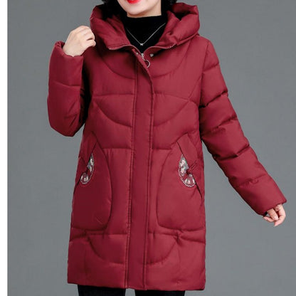 ❄️Winter Specials❄️ Women's Mid-length Hooded Cotton Jacket