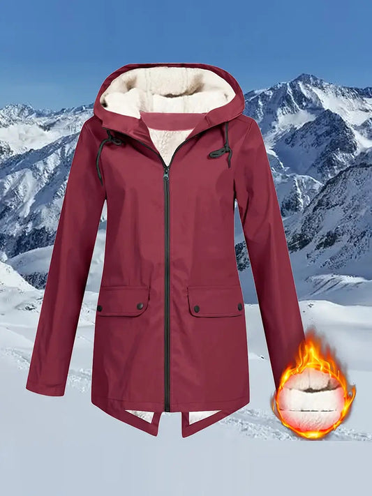 ❄️🔥Sezonul de toamnă și iarnă, maneca lunga cu glugă jacheta windproof