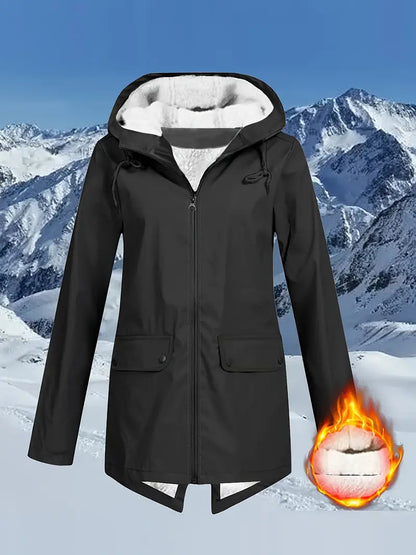 ❄️🔥Sezonul de toamnă și iarnă, maneca lunga cu glugă jacheta windproof