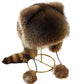 🎁✨Pălărie drăguță din blană faux plush cu coadă de raton