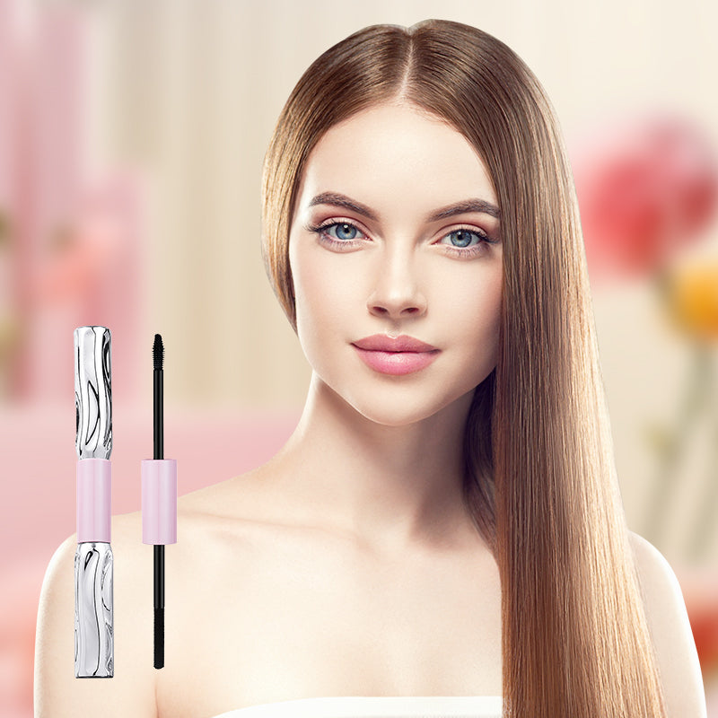 🥳BUY 1 GET 1 FREE: £9.99!! 💞HOT SALE! 👁️✨ All-Day Curl & Volume, Smudge-Proof! Waterproof 2-in-1 Mascara for Natural Lashes 💖