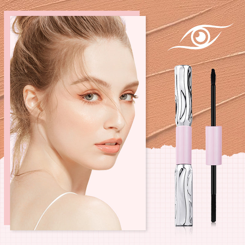 🥳BUY 1 GET 1 FREE: £9.99!! 💞HOT SALE! 👁️✨ All-Day Curl & Volume, Smudge-Proof! Waterproof 2-in-1 Mascara for Natural Lashes 💖
