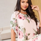 👗Rochie din șifon Blush Petal Flow