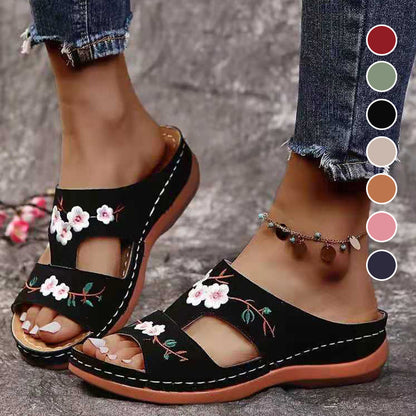 👡 Papuci Deschiși cu Toc Wedge – Confort Maxim la Fiecare Pas! 🍃