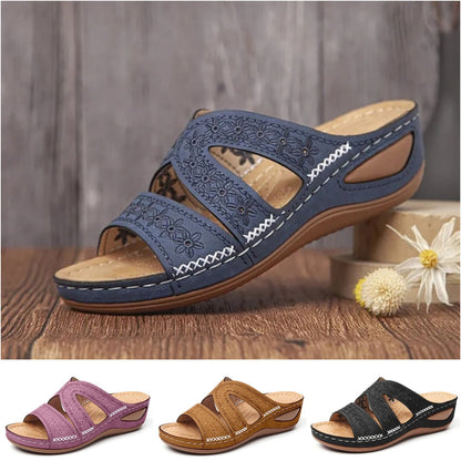 ✨2025 Sandale din piele moale (călcâi 3-5cm)