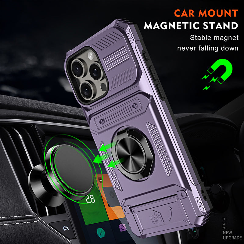 🥳2026 HOT SALE🥳💞50K+ SOLD! 📱 60% OFF! 💳Magnetic Phone Case with Card Holder – built-in slot holds ID & bank cards, so you never leave home without them. No more rummaging through bags – cards stay with your phone, always! 🛡️✨