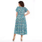 🌸【S-4XL】 Rochie de vară din șifon cu dungi