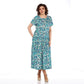 🌸【S-4XL】 Rochie de vară din șifon cu dungi
