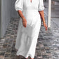 🎉【M-3XL】Rochie cu mâneci cu bule din bumbac și in de culoare solidă