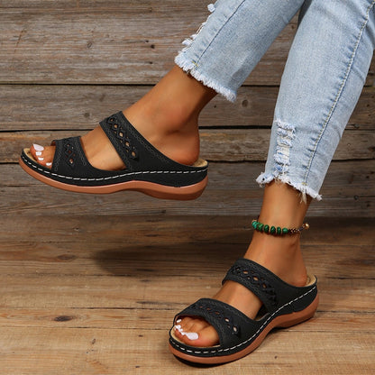 💖Retro Arch Suport Ortopedic Wedge Sandale💥