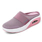 🔥 EU 35-43 🌺👡 Papuci cu toc înclinat din material casual pentru femei 🌿🌬️