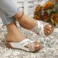 👟【EU36-43】Sandale de vară pentru femei cu curea transversală reglabilă