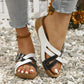 👟【EU36-43】Sandale de vară pentru femei cu curea transversală reglabilă