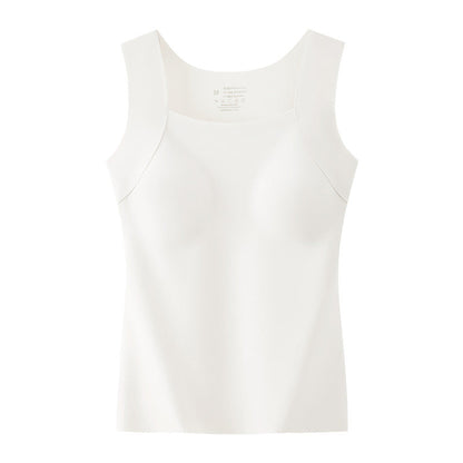 Shaping tank top with built-in bra
