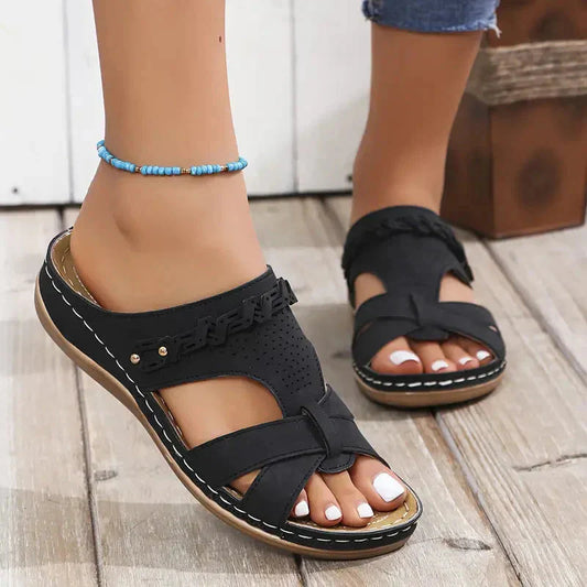 💖Sandale slip-on pentru femei pe platforme💥